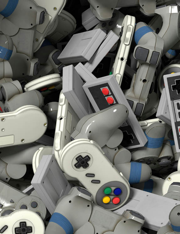 Controle de videogame cl ssico branco com bot es pretos em destaque. Yapay zeka taraf ndan olu turulan a  klama