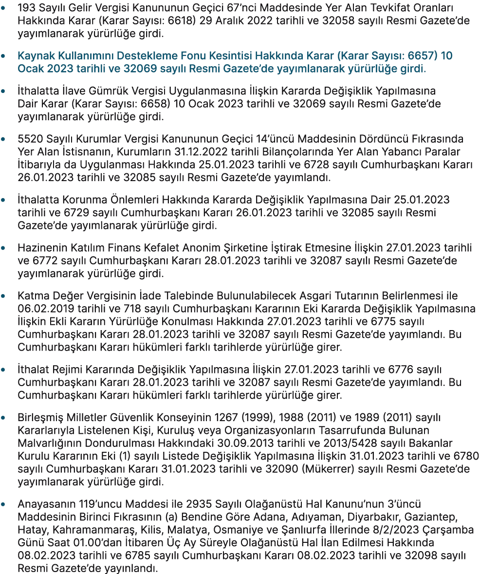 • 193 Say l Gelir Vergisi Kanununun Ge ici 67’nci Maddesinde Yer Alan Tevkifat Oranlar  Hakk nda Karar (Karar Say s ...