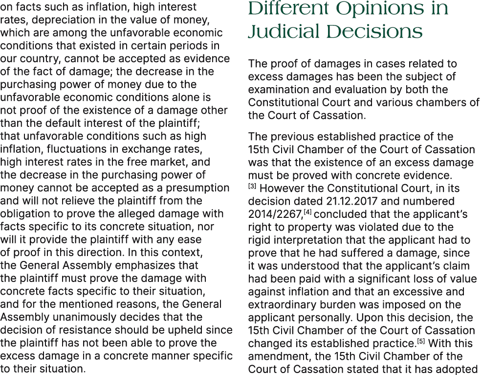 on facts such as inflation, high interest rates, depreciation in the value of money, which are among the unfavorable ...