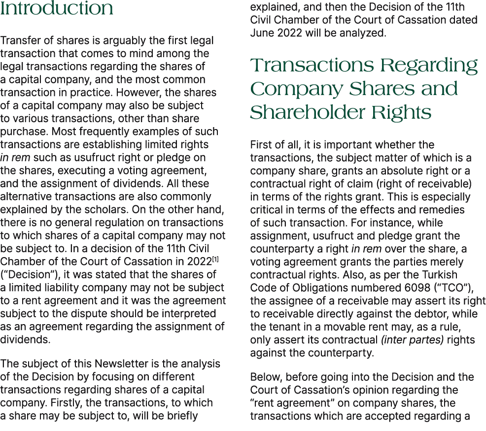 Introduction Transfer of shares is arguably the first legal transaction that comes to mind among the legal transactio...