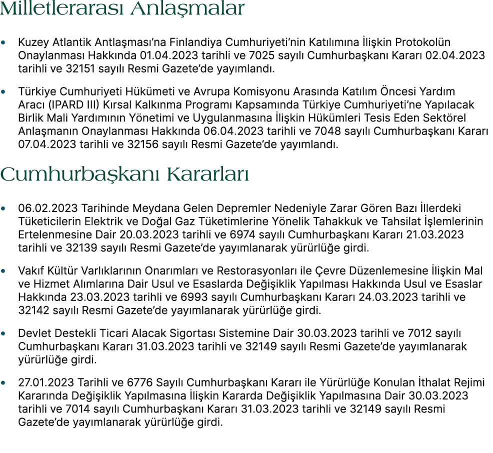 Milletleraras Anla malar • Kuzey Atlantik Antla mas ’na Finlandiya Cumhuriyeti’nin Kat l m na  li kin Protokol n Ona...