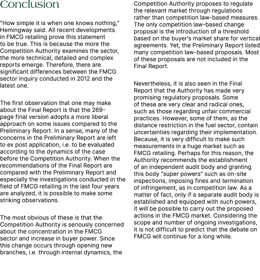 Conclusion “How simple it is when one knows nothing,” Hemingway said. All recent developments in FMCG retailing prove...