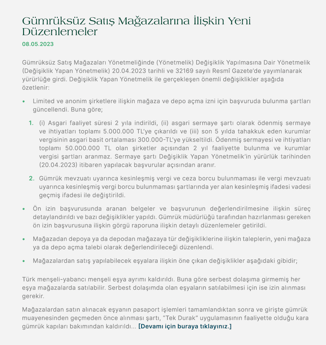 G mr ks z Sat  Ma azalar na  li kin Yeni D zenlemeler 08.05.2023 G mr ks z Sat   Ma azalar  Y netmeli inde (Y netmel...