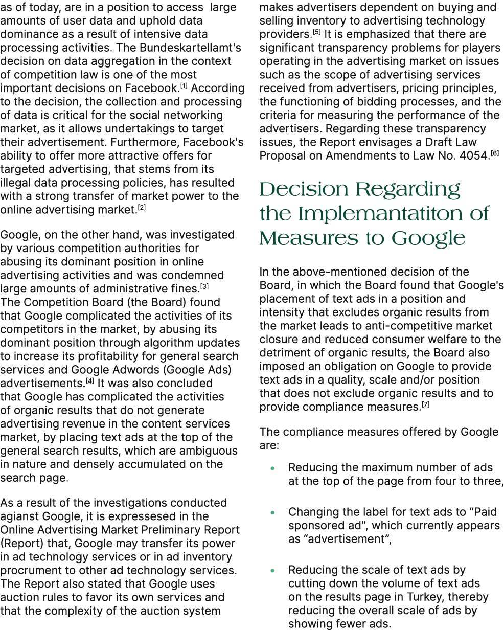 as of today, are in a position to access large amounts of user data and uphold data dominance as a result of intensiv...