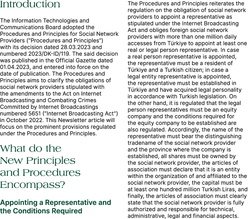 Introduction The Information Technologies and Communications Board adopted the Procedures and Principles for Social N...