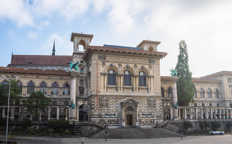 Palais de Rumine at Place de la Riponne - Lausanne, Switzerland