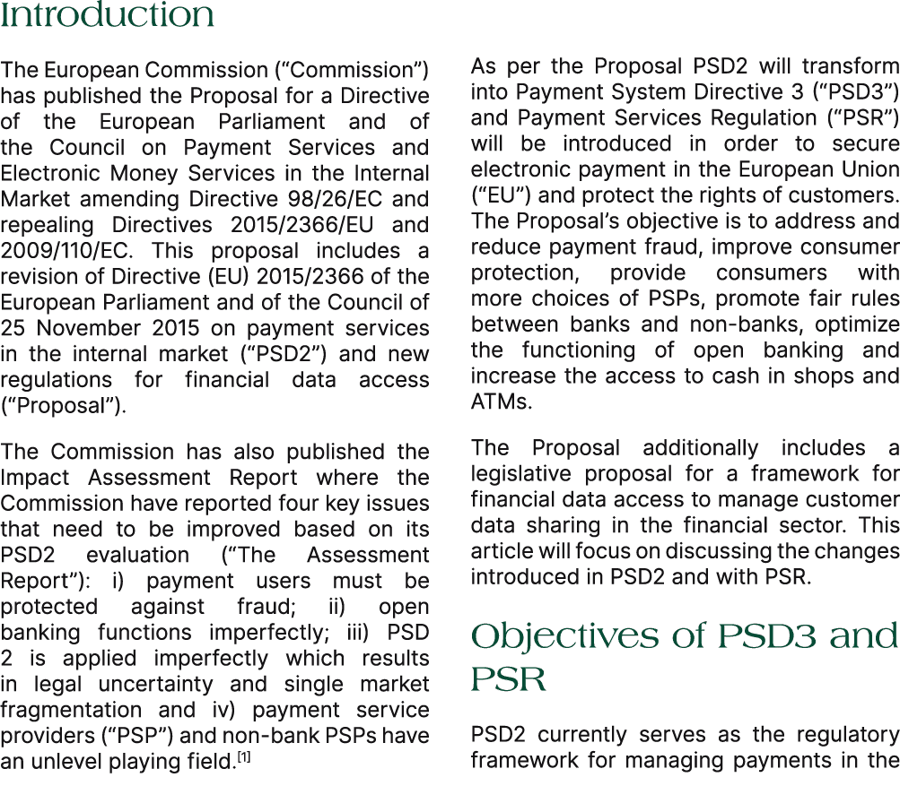 Introduction The European Commission (“Commission”) has published the Proposal for a Directive of the European Parlia...