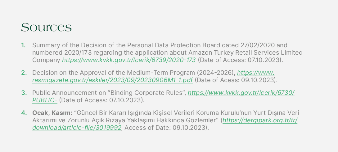 Sources 1. Summary of the Decision of the Personal Data Protection Board dated 27/02/2020 and numbered 2020/173 regar...