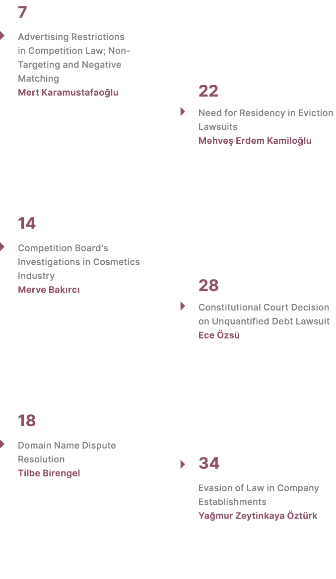 7 � Advertising Restrictions in Competition Law; Non Targeting and Negative Matching Mert Karamustafao lu 14 � Compet...