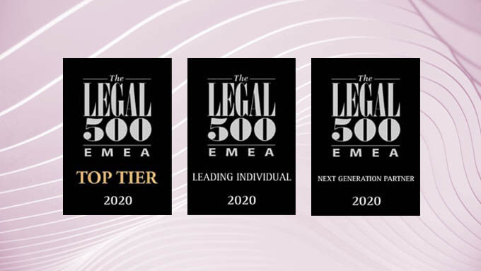 Erdem & Erdem Legal 500 Tarafından 2020'de de En Üst Kategoride Derecelendirildi