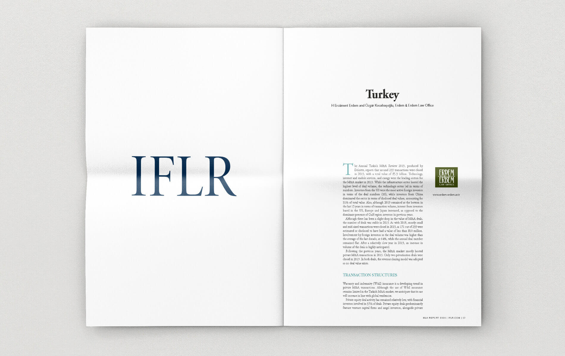 IFLR M&A Report 2020 Turkey Chapter